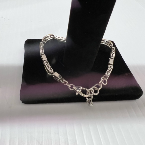 Brighton Silver Bracelet with Amber Colored Stones - Picture 6 of 16